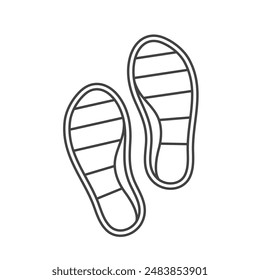 flexible rubber shoe soles icon vector element design template web