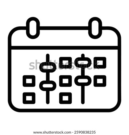 Flexible Schedule Icon Representing Work-Life Balance and Time Management