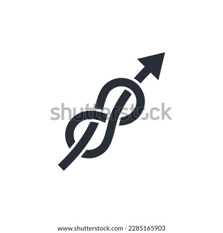 Flexible solution. Adaptability, flexibility.  Vector linear icon isolated on white background.