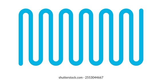 Flexible spiral line geometric shape