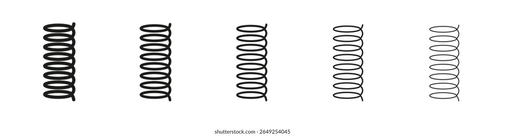 Signo flexible de la ilustración del conjunto del contorno del Vector del icono de la primavera