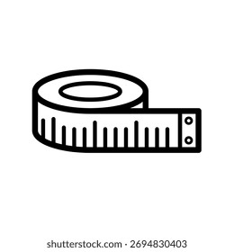 Cinta métrica flexible - icono de Vector