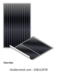 A Flexible Thin Film Solar Panel.