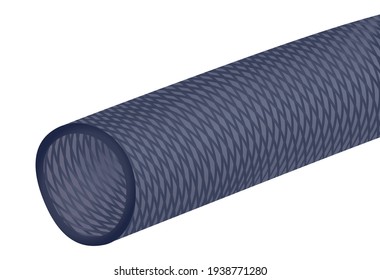 Flexible water hose. vector illustration