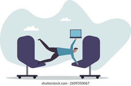 Flexible work, let employee manage their working time to finish project .character for design.