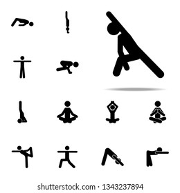 flexible, yoga icon. yoga icons universal set for web and mobile