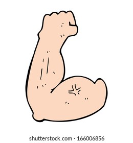 flexing bicep cartoon