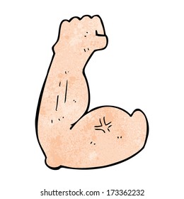 flexing bicep cartoon