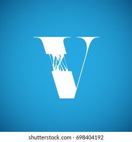 Flexy character from a typeset, vector illustration