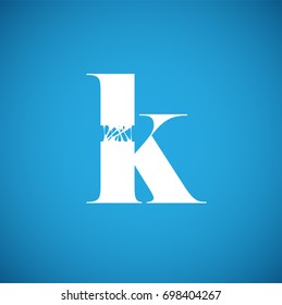 Flexy character from a typeset, vector illustration