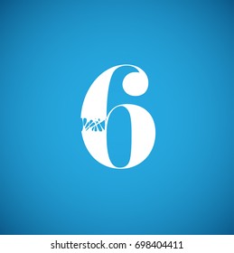 Flexy character from a typeset, vector illustration