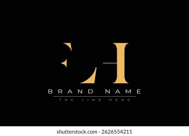 FLH abstract letter logo design. This logo is designed by three abstract letters.