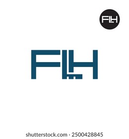 FLH Logo Letter Monogram Design