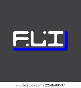 FLI letter logo creative design with vector graphic, FLI simple and modern logo.