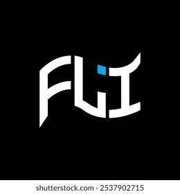 Diseño de logotipo FLI, logotipo FLI simple y moderno. Diseño de alfabeto de lujo FLI  