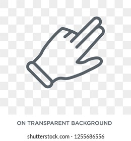 Flick Up gesture icon. Trendy flat vector Flick Up gesture icon on transparent background from Hands and guestures collection. High quality filled Flick Up gesture symbol use for web and mobile