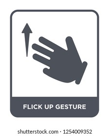 flick up gesture icon vector on white background, flick up gesture trendy filled icons from Hands and guestures collection, flick up gesture simple element illustration