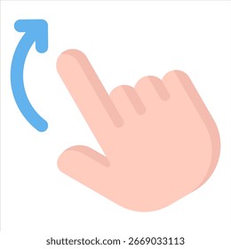 Flick icon symbol. Vector illustration.