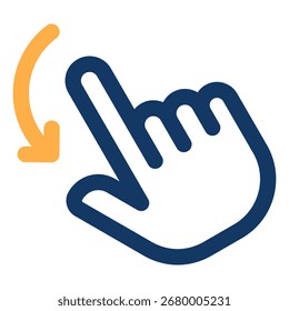 Flick icon symbol. Vector illustration.