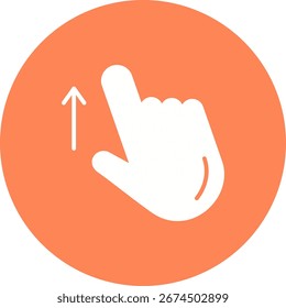 Flick up internet gesture swipe up