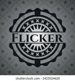 Flicker black emblem. Vector Illustration. Detailed.