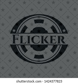 Flicker dark emblem. Retro. Vector Illustration. Detailed.