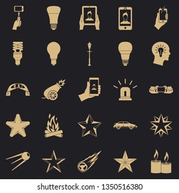 Flicker icons set. Simple set of 25 flicker vector icons for web for any design