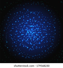 flickering dark blue background.cosmic design.vector 