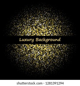 flickering gold particles. luxury background
