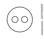 Flickr Photo Sharing Platform Line Icon