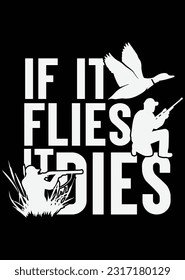 
If It Flies It Dies eps cut file for cutting machine