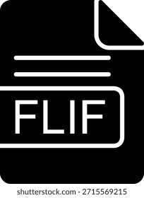 Formato de Arquivo FLIF Estilo de Glifo Design de Ícone