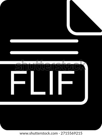 FLIF File Format Glyph Style Icon Design