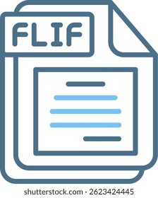FLIF Line Two Colour Icon