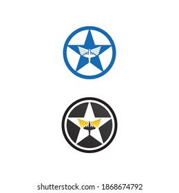 Flight aeroplane vector and logo design Transportation 