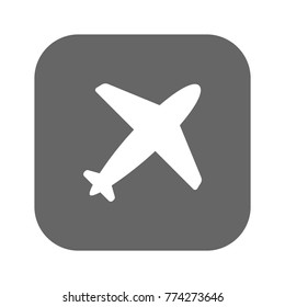 Flight Airlines icon dark grey new trendy flat style vector symbol