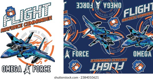 flight army graphic tees for boys design 