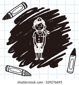 Flight Attendant doodle