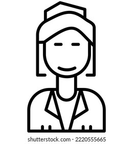 Flight Attendant icon vector image. Can also be used for web apps, mobile apps and print media.