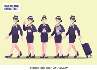 Flight Attendant - Profesi Character