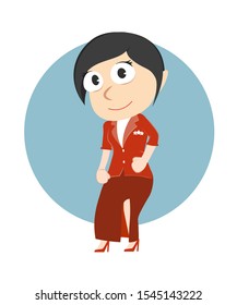 flight attendant vector illustration design