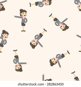 flight attendants ,seamless pattern