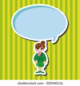 flight attendants theme elements vector,eps