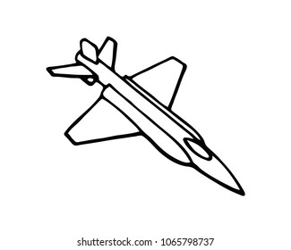 Flight aviation vector icons. Airplane black silhouettes in sky. Illustration of airplane flight, aviation and aircraft