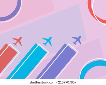 flight background with candy vibes