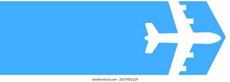 Banner do voo. Banner de voo do avião