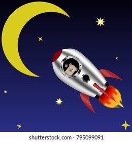 The flight of the bear to the moon