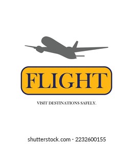 FLIGHT AND BIRDS LOGO VECTOR IMAGE