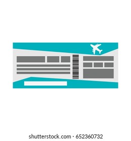 flight boarding pass icon image 