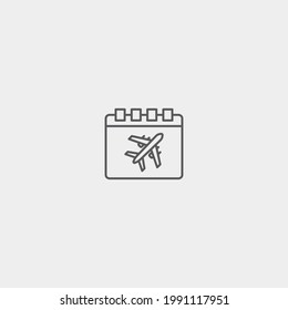 Flugkalender, Vektorsymbol